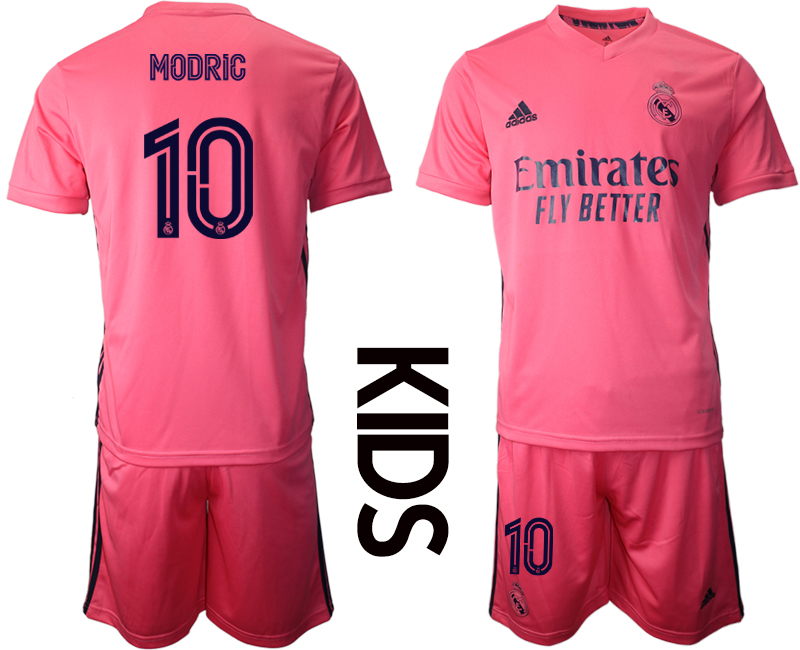 Youth 2020-2021 club Real Madrid away #10 pink Soccer Jerseys->real madrid jersey->Soccer Club Jersey